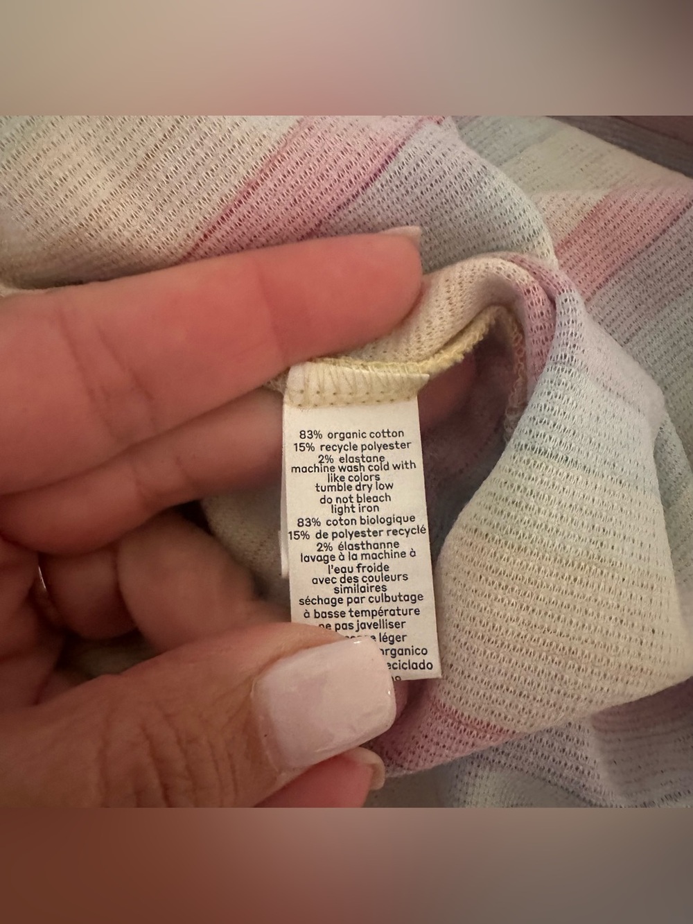 NWOT Women’s Paris Hilton × Monica + Andy Organic Cotton Blend Robe Rainbow M/L. - Picture 6 of 7